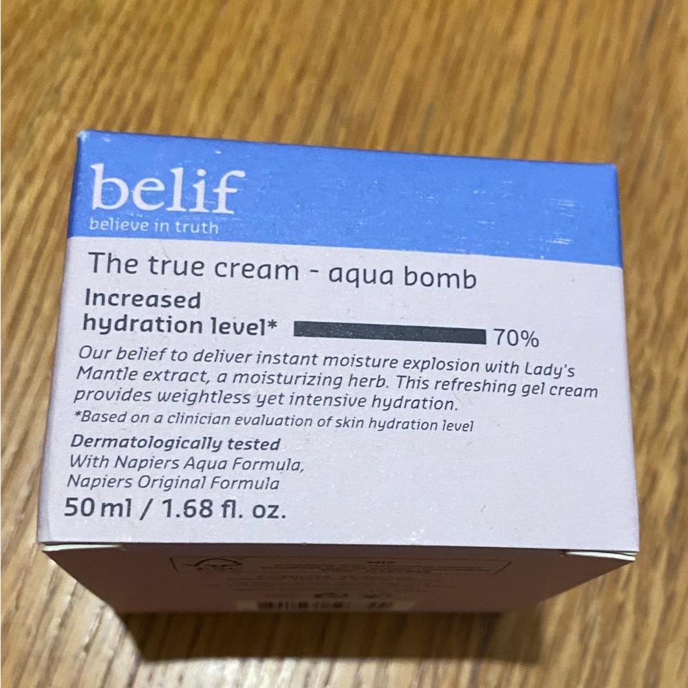 Belif aqua bomb cream